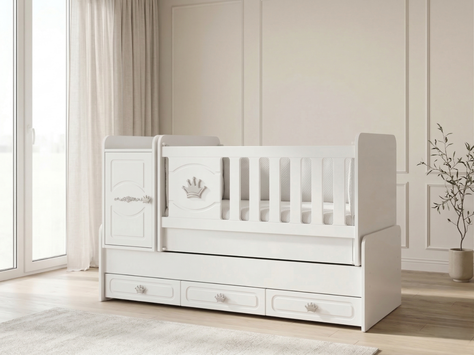EFENDİ BEBE 70*120 BÜYÜYEN BEŞİK