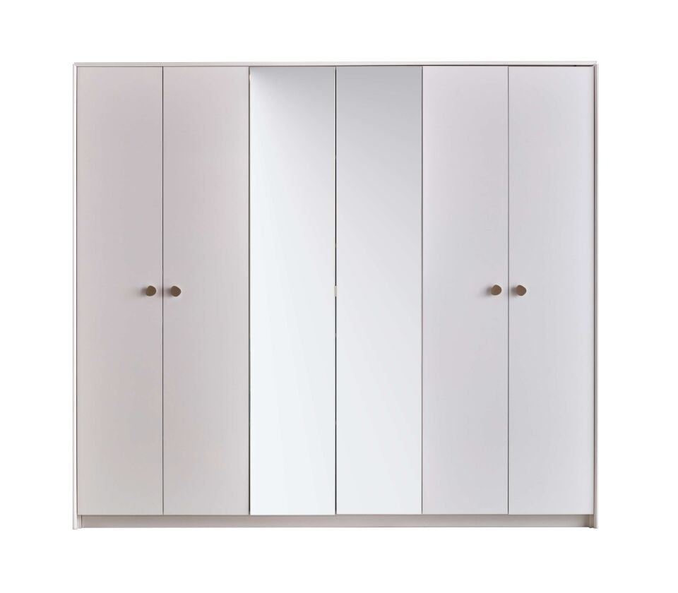 ARNO ASYA 6 KAPILI YATAK ODASI TAKIMI-BAŞLIKSIZ(DOLAP+KOMODİN+ŞİFONYER+AYNA)