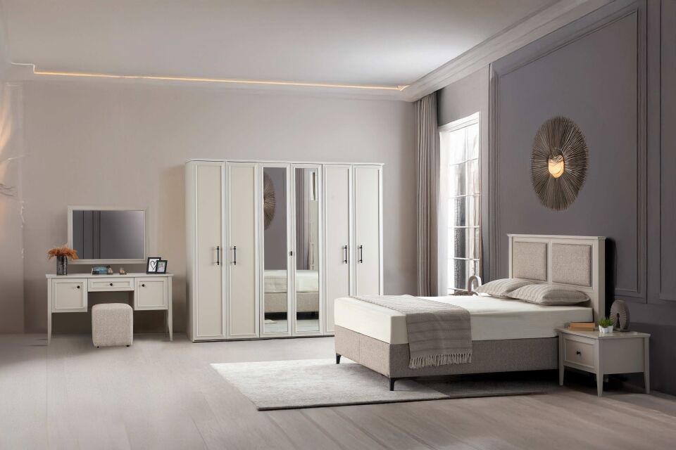 ARNO PORTO 6 KAPILI YATAK ODASI TAKIMI-BAŞLIKLI