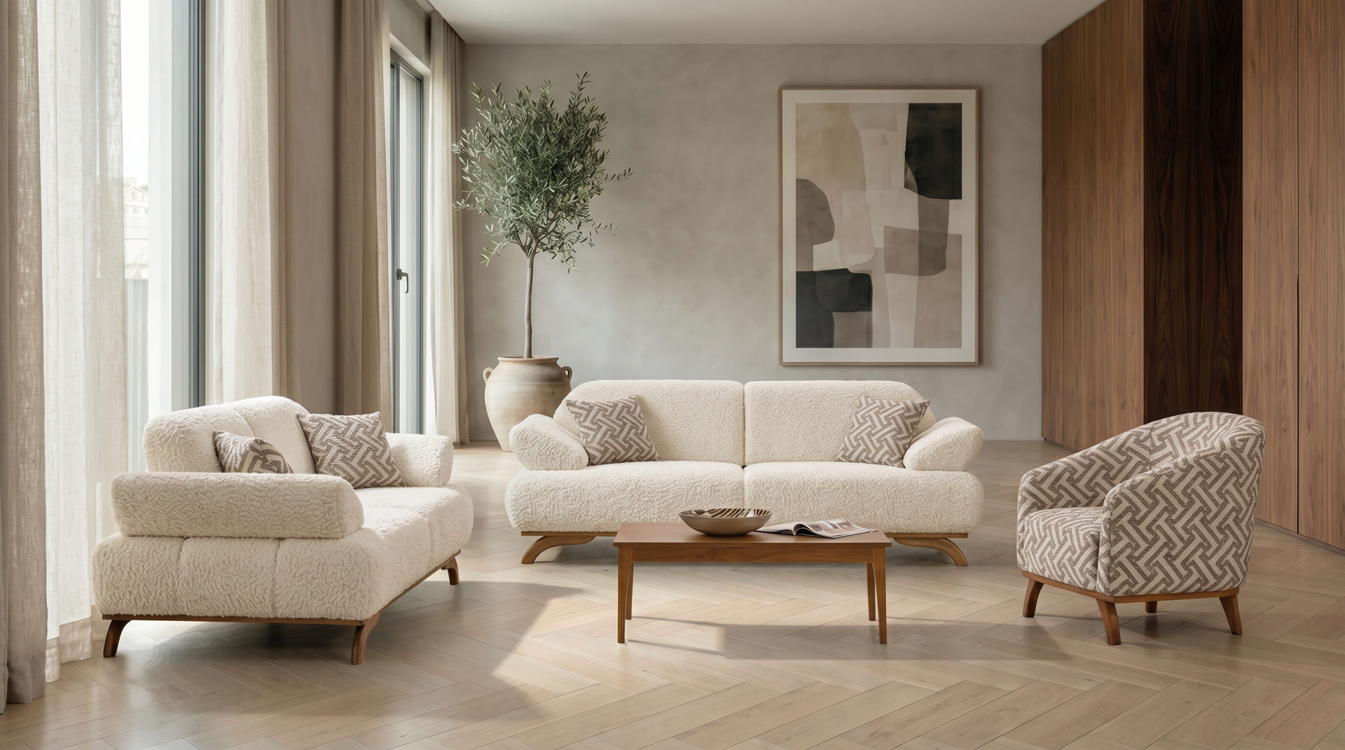 RAHAT ESİNTİ 3+3+1 KOLTUK TAKIMI RHT-226
