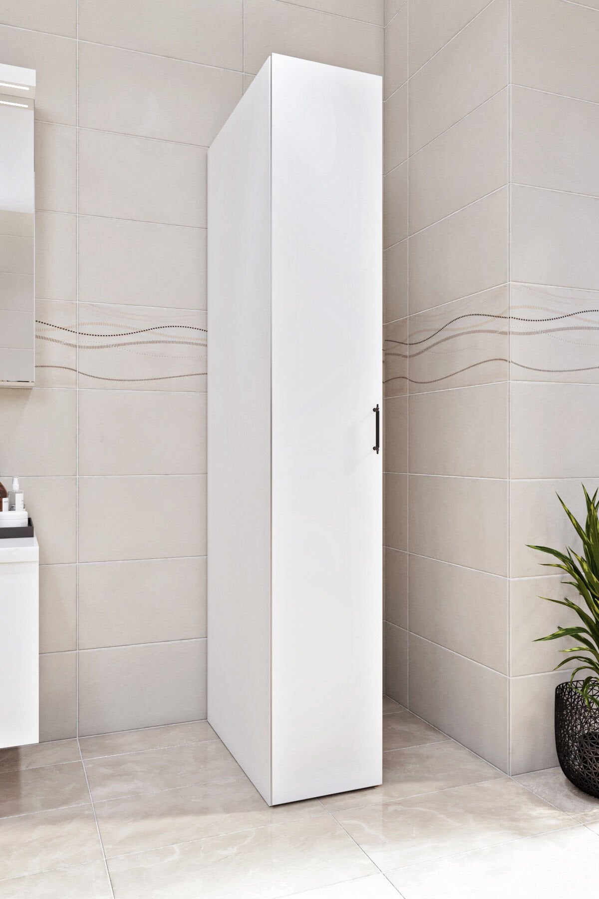 ASES ESL 0210 TEK KAPILI BANYO DOLABI