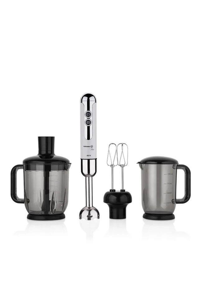 Korkmaz A447-14 Mia Mega Blender Set Vanilya/Krom