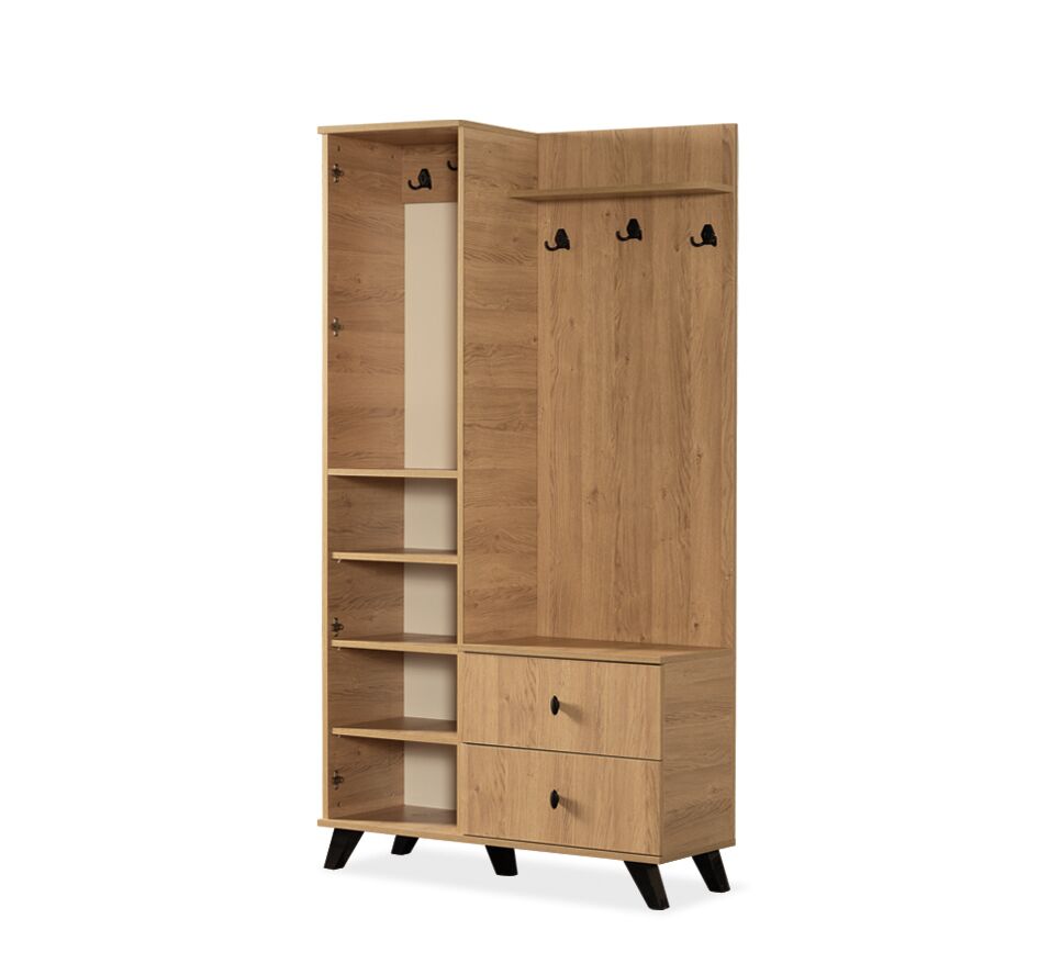 CAPİLON NOVA 2'Lİ KAPAKLI ÇEKMECELİ VESTİYER