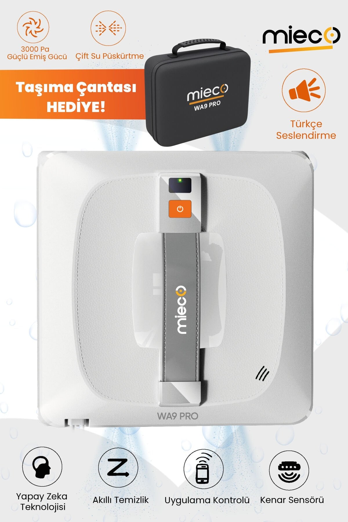 MİECO Wa9 PRO CAM SİLME ROBOTU