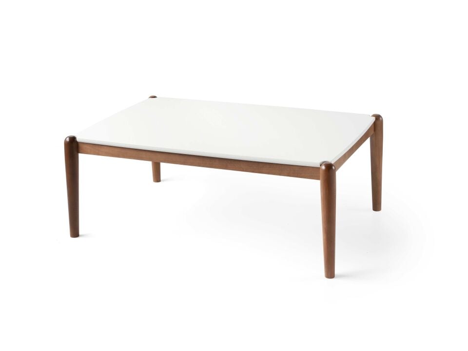 VERALINE LOTUS ORTA SEHPA-KREM/CEVİZ