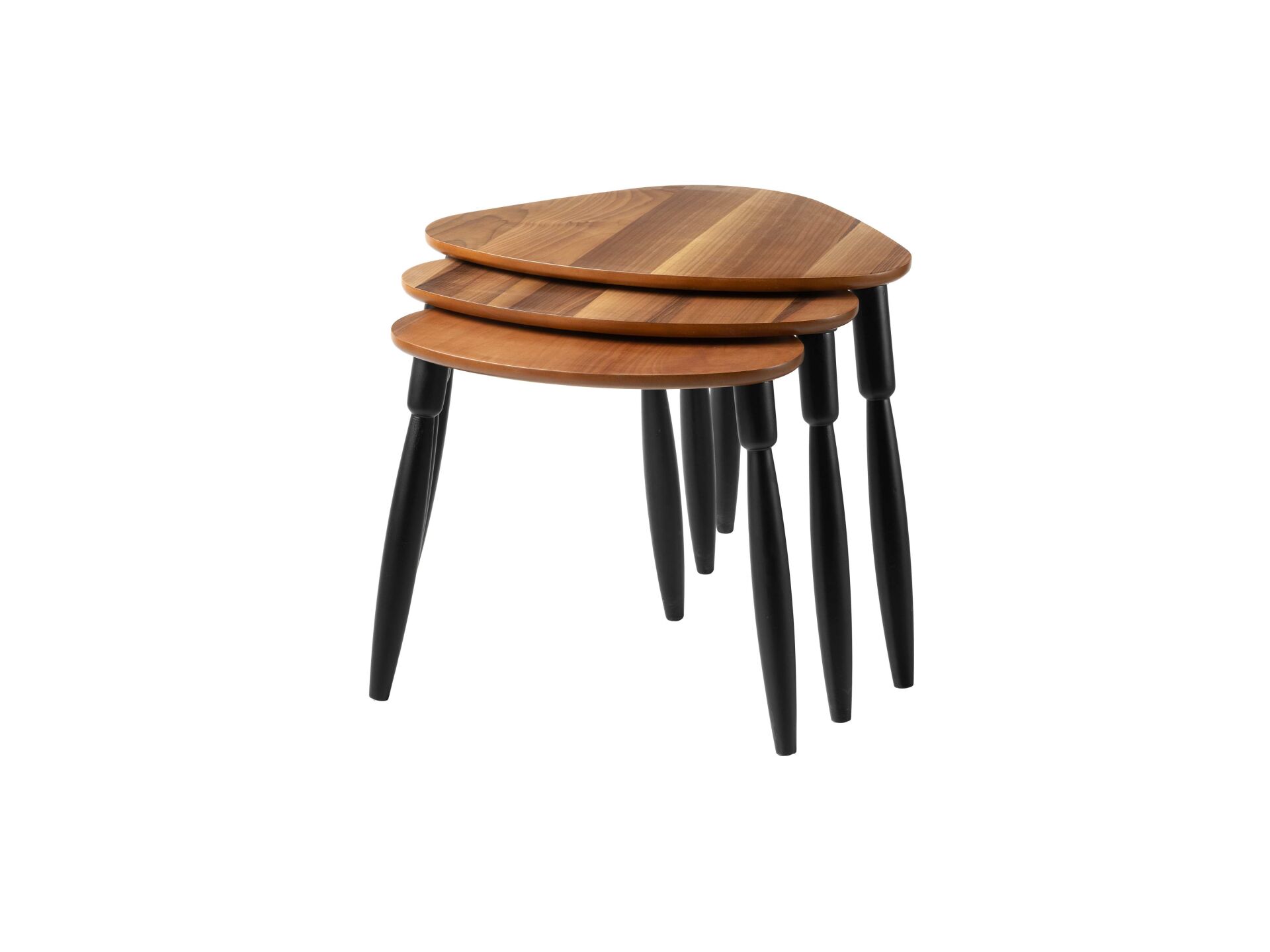 VERALINE LİZBON ZİGON SEHPA-CEVİZ/SİYAH