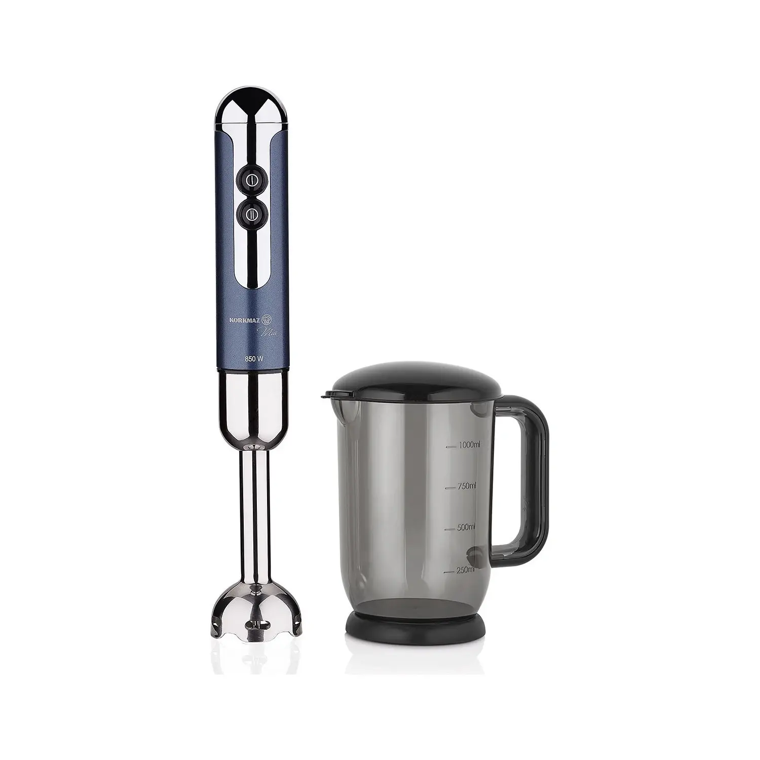 KORKMAZ A446-09 MİA DUO BLENDER SETİ AZURA/KROM