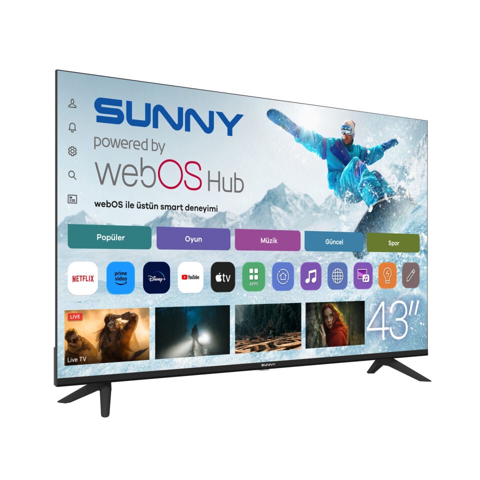 SUNNY 43'' FHD MİLAN WEBOS 2.0 TV SN43FMLN-W02S